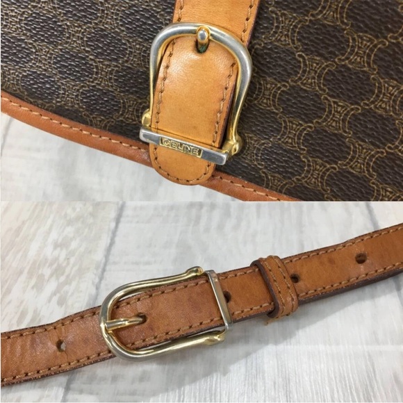 Celine Brown and Tan Shoulder Bag - Picture 6 of 10